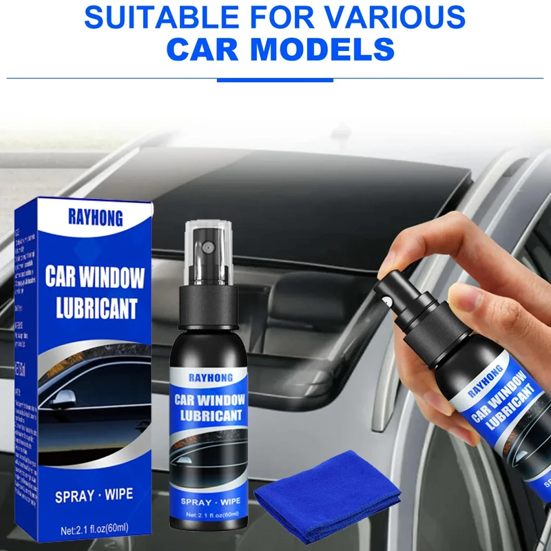 

60ml Car Window Lubricant Rubber Door Rubber Strip Car Softening Maintenance Eliminates Noise Universal Car Products Repair Tool