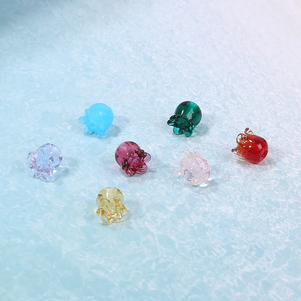 

8x10mm Colorful Flower Glass Beads Lily of the Valley Loose Bead For Jewelry Making Bracelet Earrings DIY Accessories