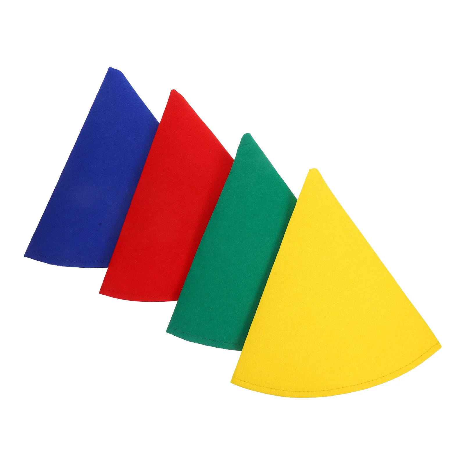 

4pcs Felt Cone Hats Party Hat For Christmas Halloween Birthday Gnome Costume Accessory Dwarf Decoration Party