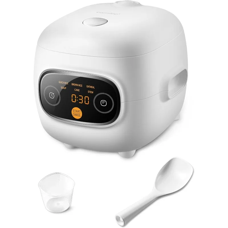 Mini Rice Cooker 5 cups cooked/2.5 cups uncooked, Portable Non-stick Rice Cooker, 6 functions, Fast Rice Cooker