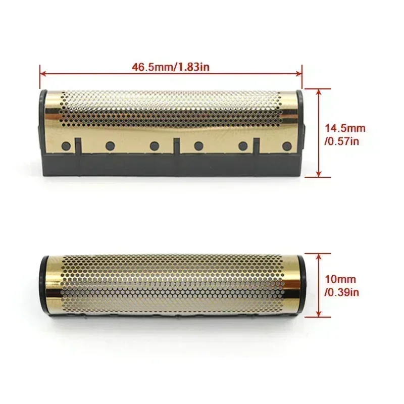 Cubierta de red de hoja de doble hoja de repuesto Original de calidad para Kemei KM-TX1 2026 Accesorios de reparación de Afeitadora eléctrica al por