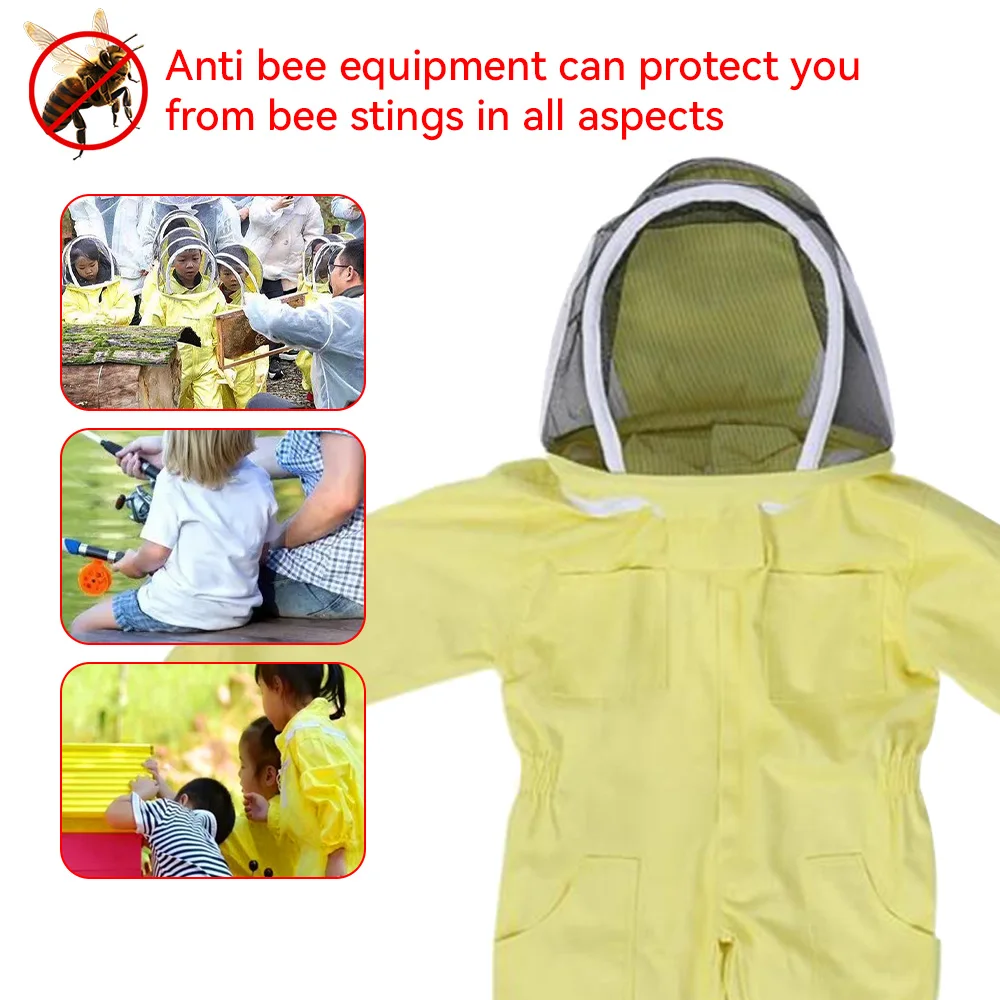 Yellow Protective Beekeeping Jacket bee-proof suit bee-keeping tool bee-proof suit bee-proof jumpsuit