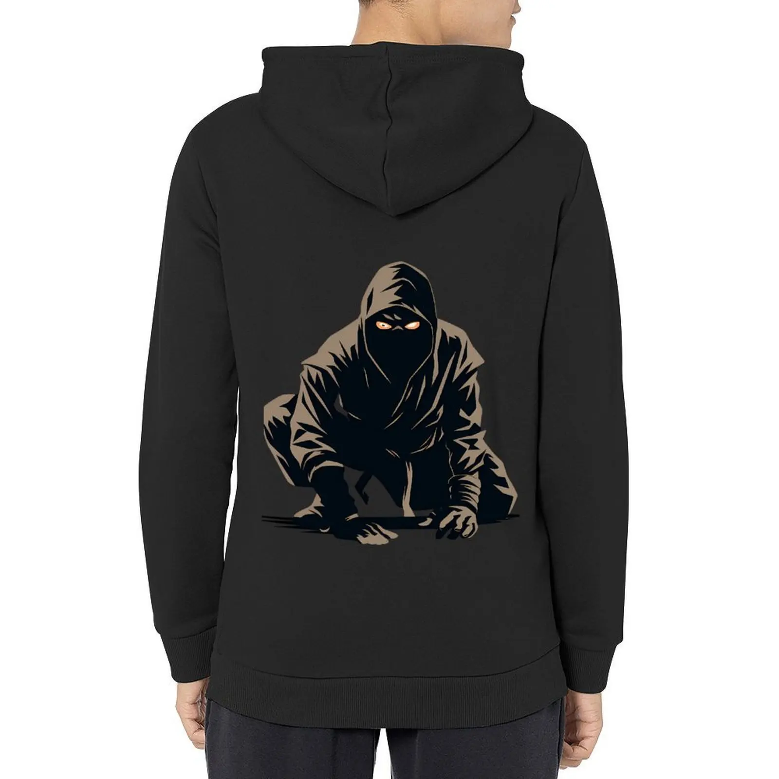 

Crouching Ninja in Dark Hood #winter #clothes Hoodie korean autumn clothes male clothes men's winter sweater hoodie