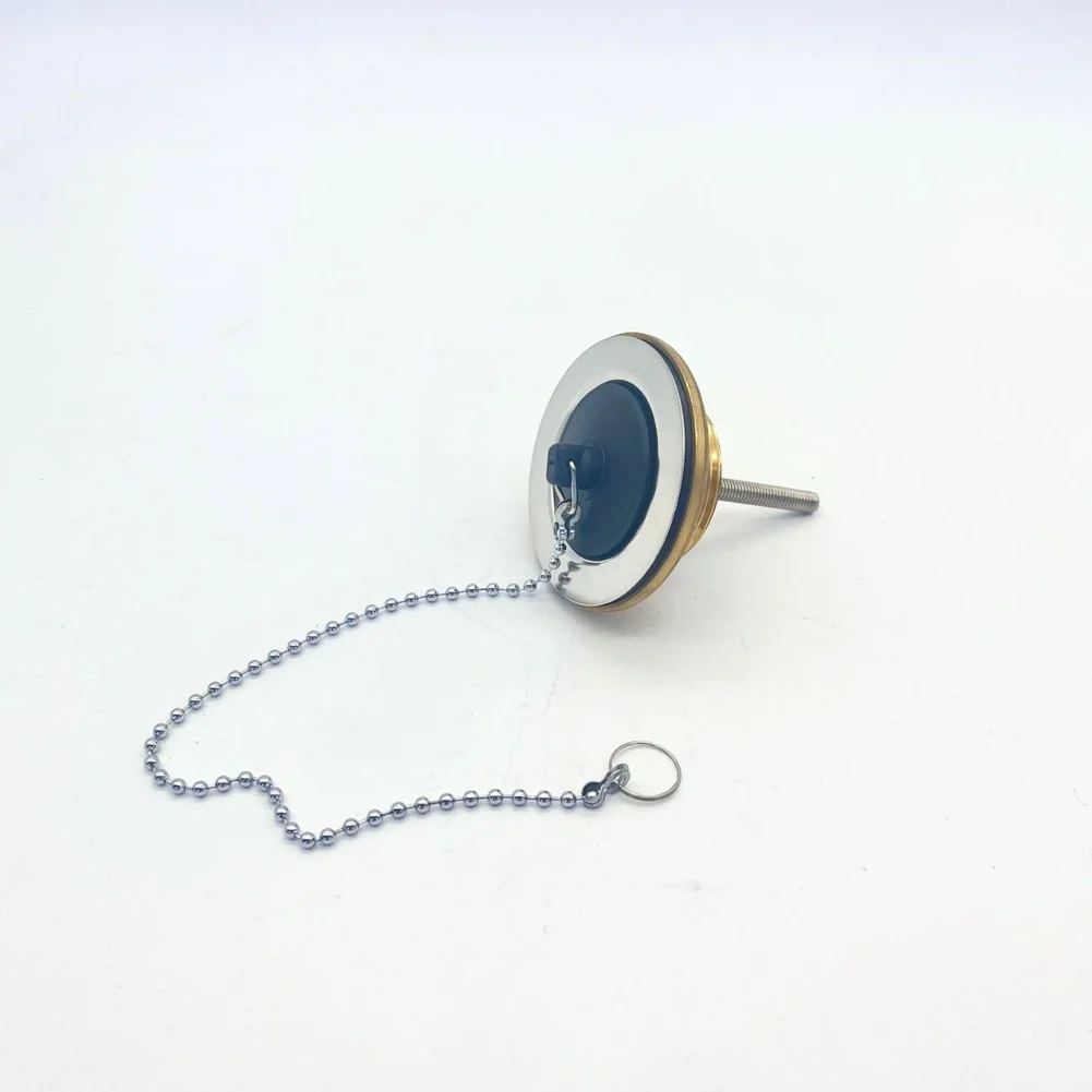 Brass Sink Drain Stopper G1-1/4 Inch Bounce Type Flip Top for Bathroom Tub and Basin with Large Diameter Design