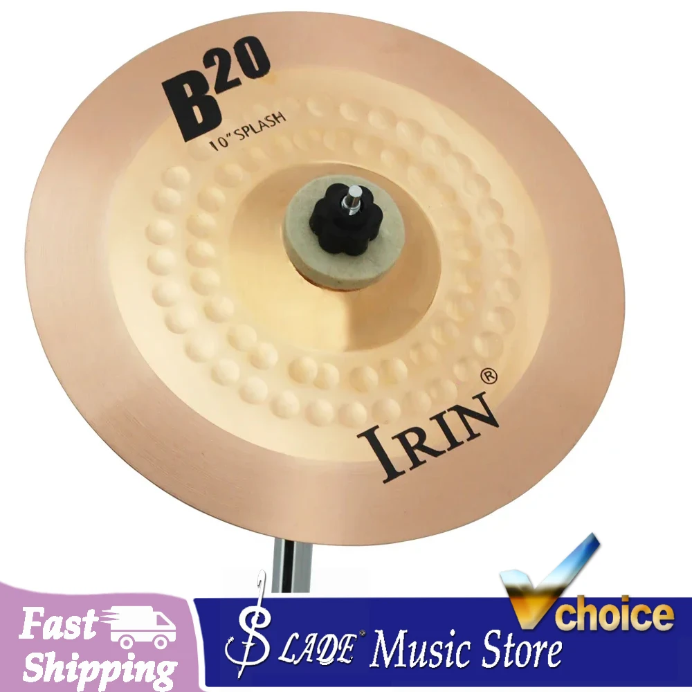 IRIN 10 Inch Cymbal Gong Phosphor Bronze Cymbals Crash Hi-Hat Drum Cymbals Set Percussion Instruments Parts Accessories