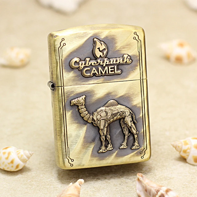 Genuine Zippo Desert Camel Oil Lighter Copper Windproof Cigarette Kerosene  Lighters Gift With Anti-counterfeiting Code - Lighters - AliExpress