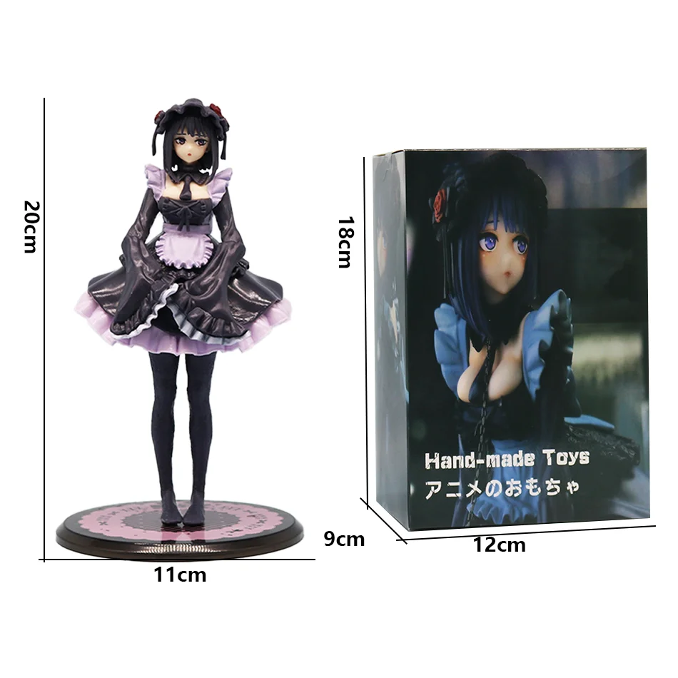 Figurine de dessin animé My Dress-Up Darling, tenue de demoiselle d'honneur noire, Kitagawa Marin, Shizuku Kuroe, modèle de Collection, jouet, 12CM