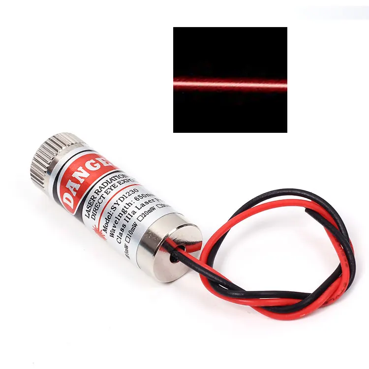 DIY Level Red Line Laser Module 5mW 650nm Focus Adjustable 5V Industrial Grade