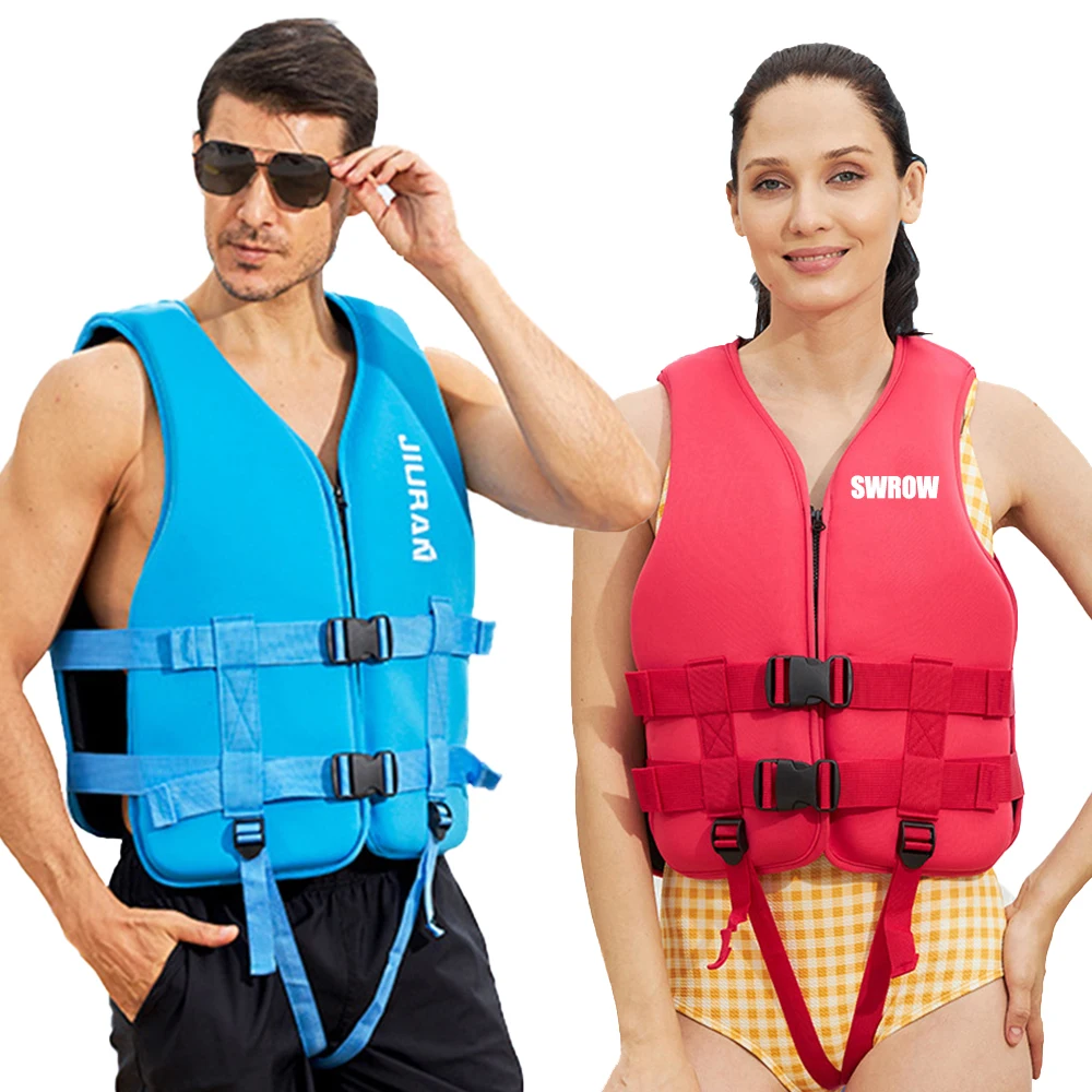 Crianças novas adulto colete salva-vidas neoprene natação iniciante flutuante colete de segurança esportes aquáticos surf pesca natação colete