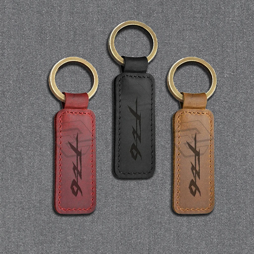 

For Yamaha FZ6N FZ6S FZ6 Fazer Motorcycle Keychain Cowhide Key Ring