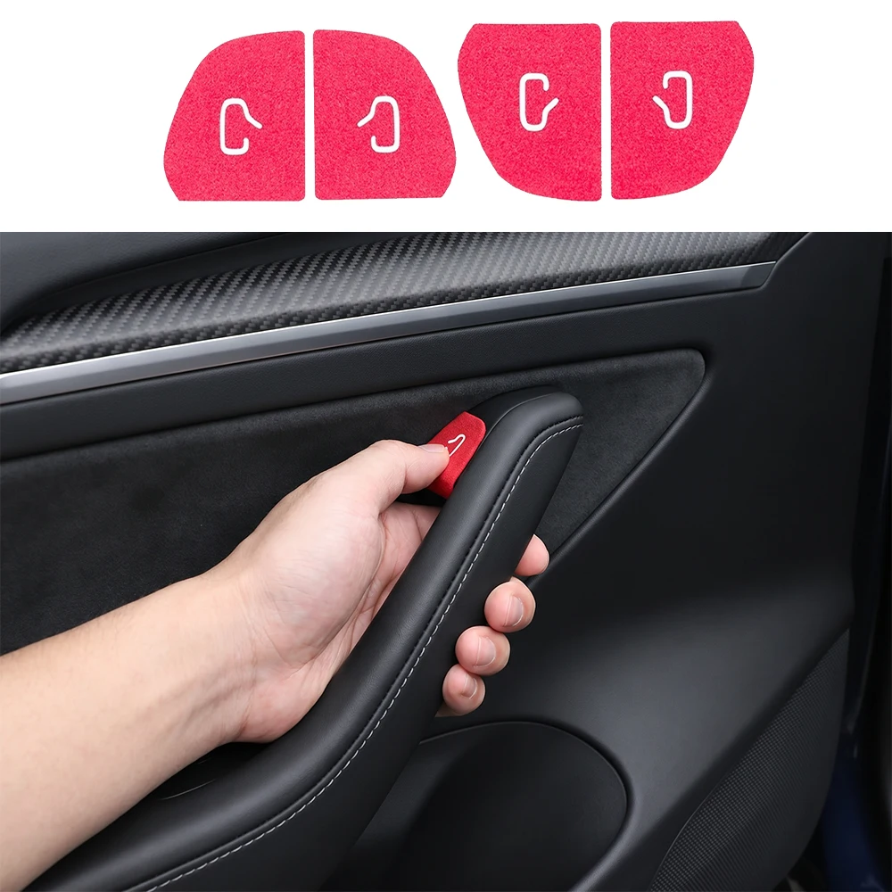 Model Y Juniper 2025 2026 Car Open Door Button Stickers for Tesla Model 3 Highland Window Button Trim Protector Decal Decoration