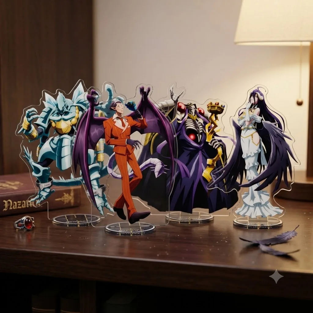 Overlord Ainz Ooal Gown Anime Acrylic Stand Keychain Pendant, Anime Fans Birthday Gift Hot Call Of The Night Character Goods