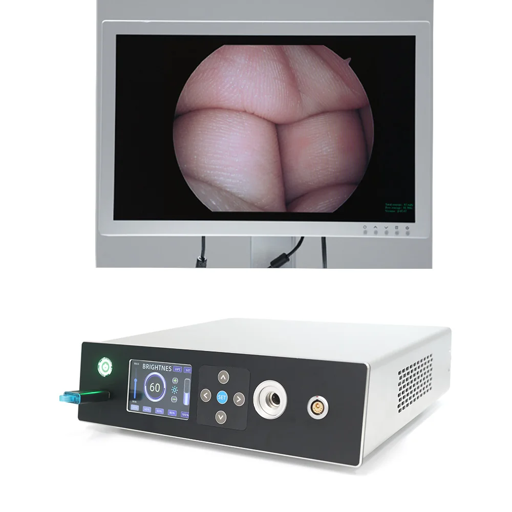 Factory Full HD Medical Camera System with 100W LED Light Source Portable  2 in 1 Camera System