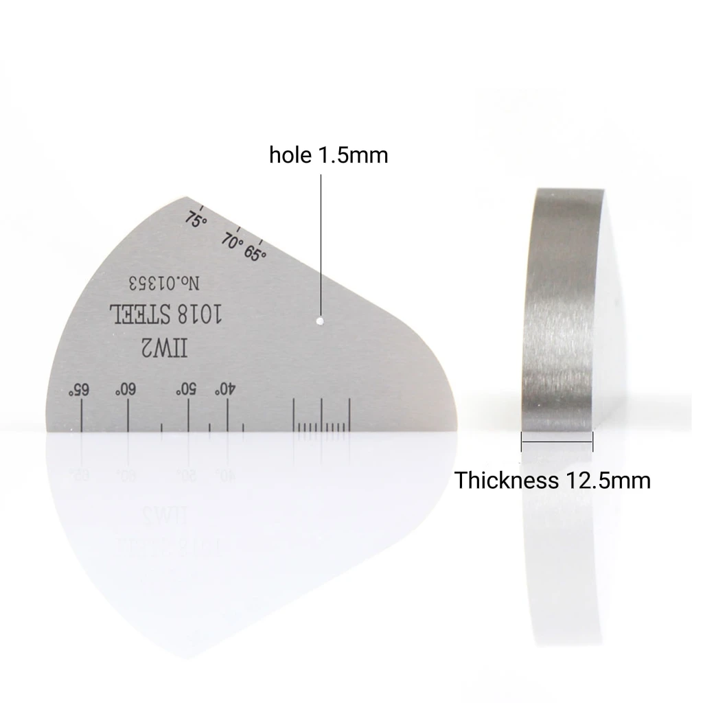 Factory Standard Ultrasonic Test Block IIW2 Carbon Steel Calibration  V2 