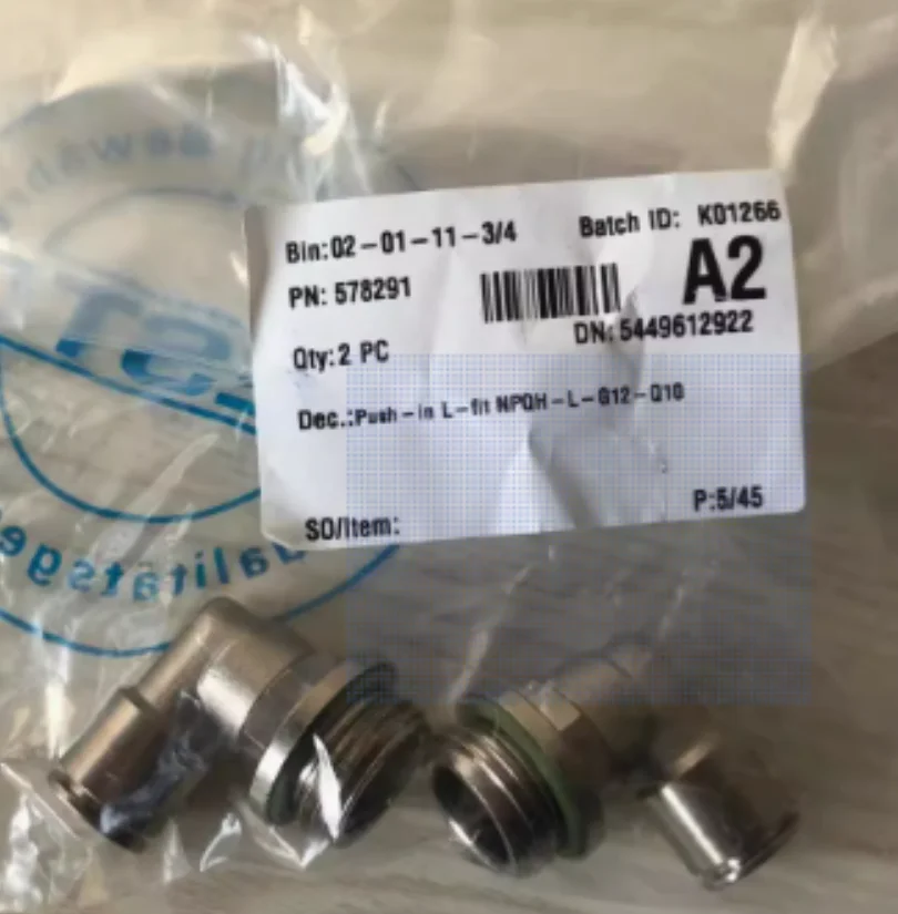 3PCS New original FESTO Threaded joint NPQH-L-G12-Q10 578291 NPQH-L-G12-Q12 578292 NPQH-L-G12-Q14 578293