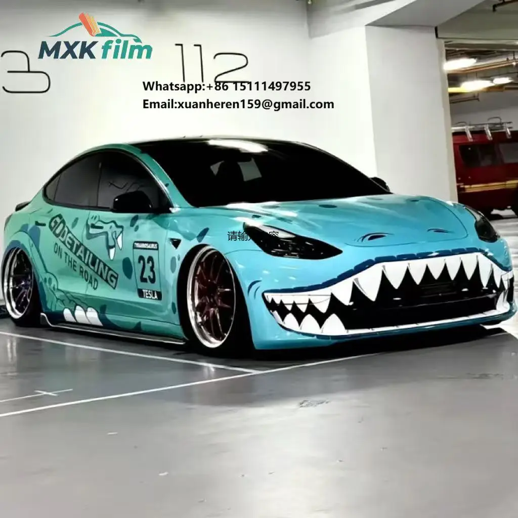

Cartoon Customize Design Gradient Digital Printing Car Body Sticker Film Car Wrapping Color Change Vinyl