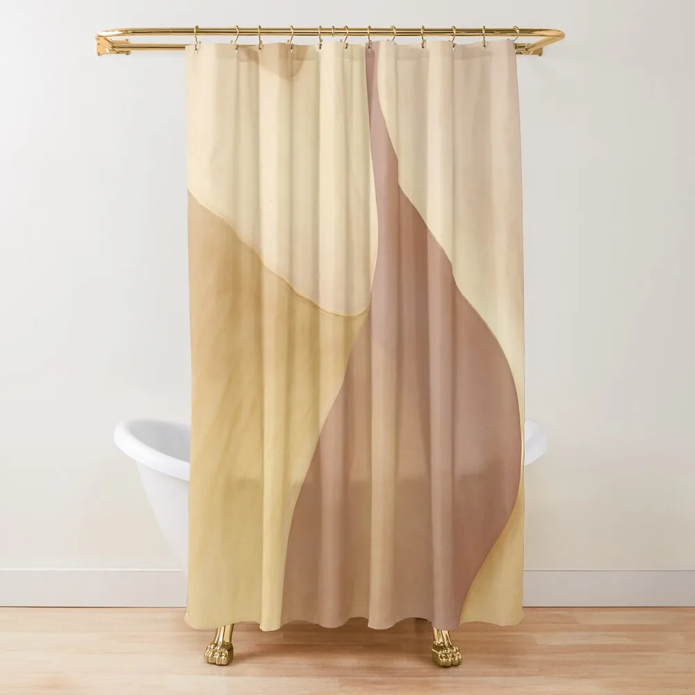 

Gaudi Casa Mila Curves - Neutral Abstract Aesthetic Shower Curtain Shower Bathroom Shower For Bathrooms Curtain