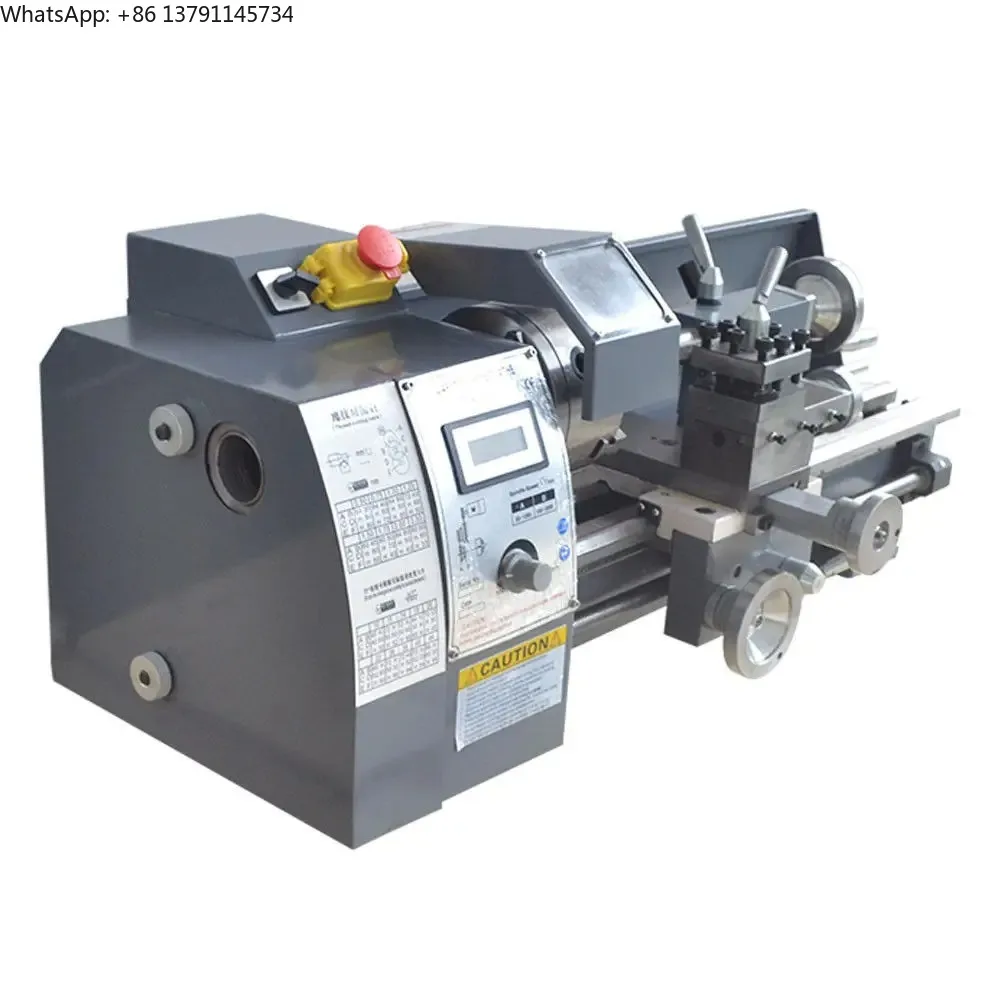 

210V MINI Metal Lathe Machine 8"x16" 210x400mm 750W Variable Speed For DIY Metal Working Turning Drilling Threading Mill