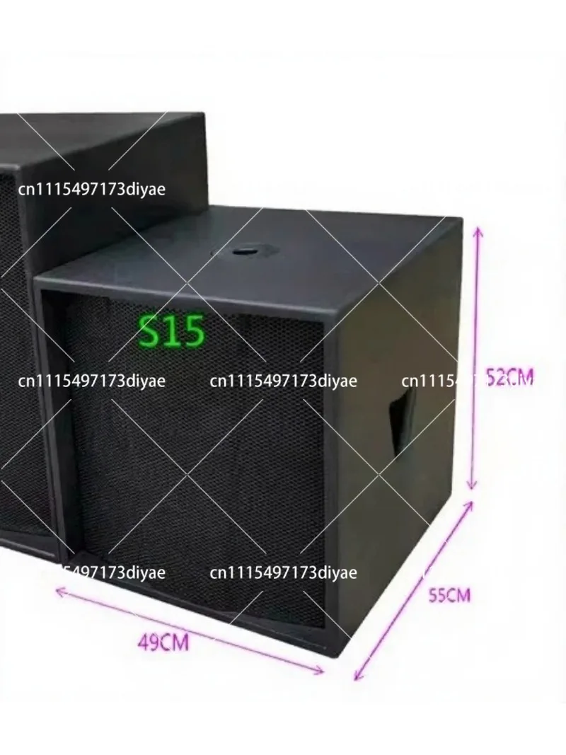 Professional 15 Inch Single Subwoofer Speaker Cabinet Empty Box For Audio System