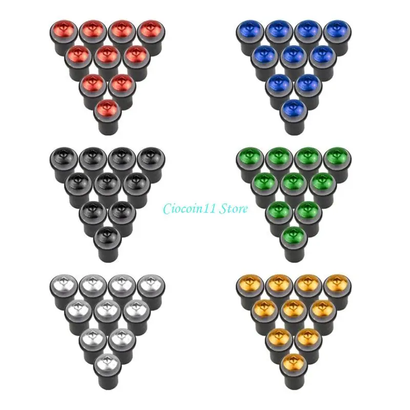 Y1UB Universal M5x16mm Motorcycle Windscreen Bolts Motorbike Windshield Screw Nut