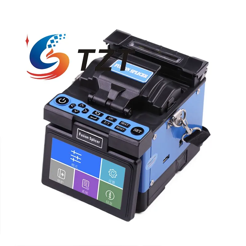 TZT JW4108H Handheld Single Fiber Fusion Splicer Support 250X Fiber View Magnification for SMF MMF DSF NZDSF