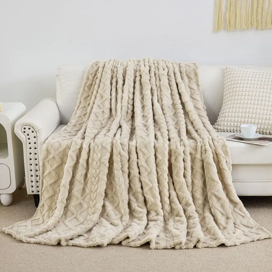 

Twin Blanket 3D Stylish Design, Lightweight Blanket Super Soft, Fluffy, Warm, Decorative Present for All Seasons, Portable Throw