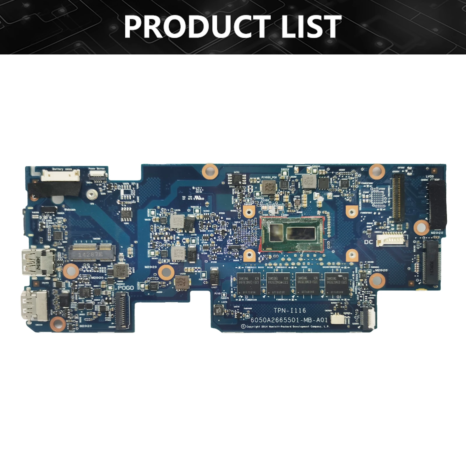 6050A2665501 Mainboard For HP Envy X2 13-J 787280-601 792042-501 Laptop Motherboard With M-5Y70 CPU 8G-RAM 100%Full Tested