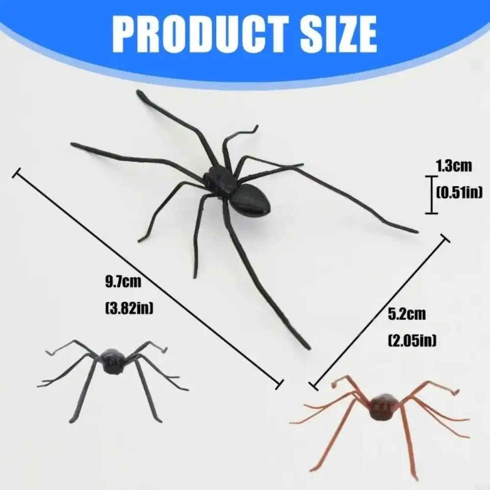 Gag Present Magnet Simulation Spider Toy Funny 3D Design Spiders Decoration Animal Plastic Spider Prank Toys Office Joke