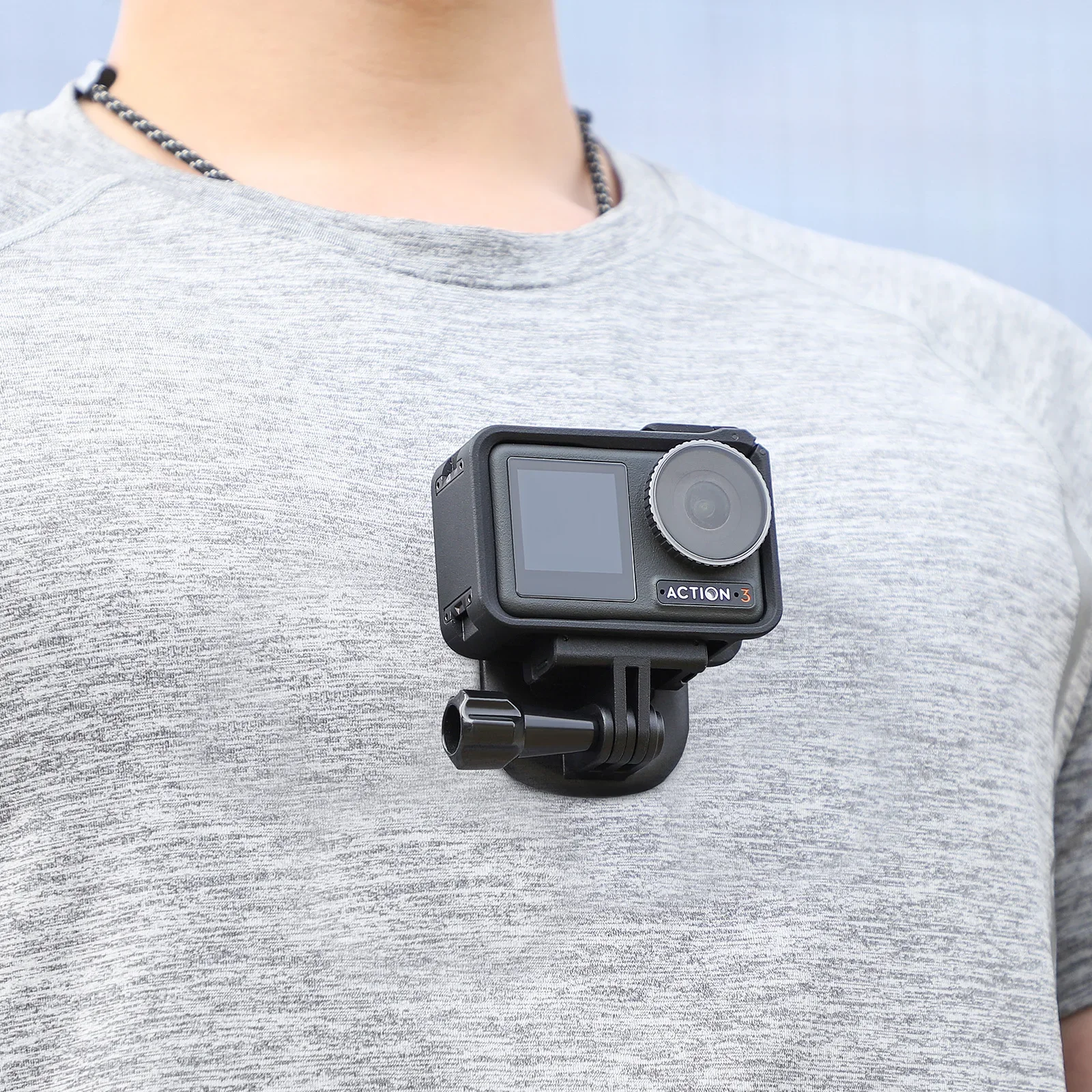 Sunnylife Magnetic Quick Releas Mount Neck Mount Chest Body Strap Holder for Gopro 11/insta360 X3/action 3 Accessories