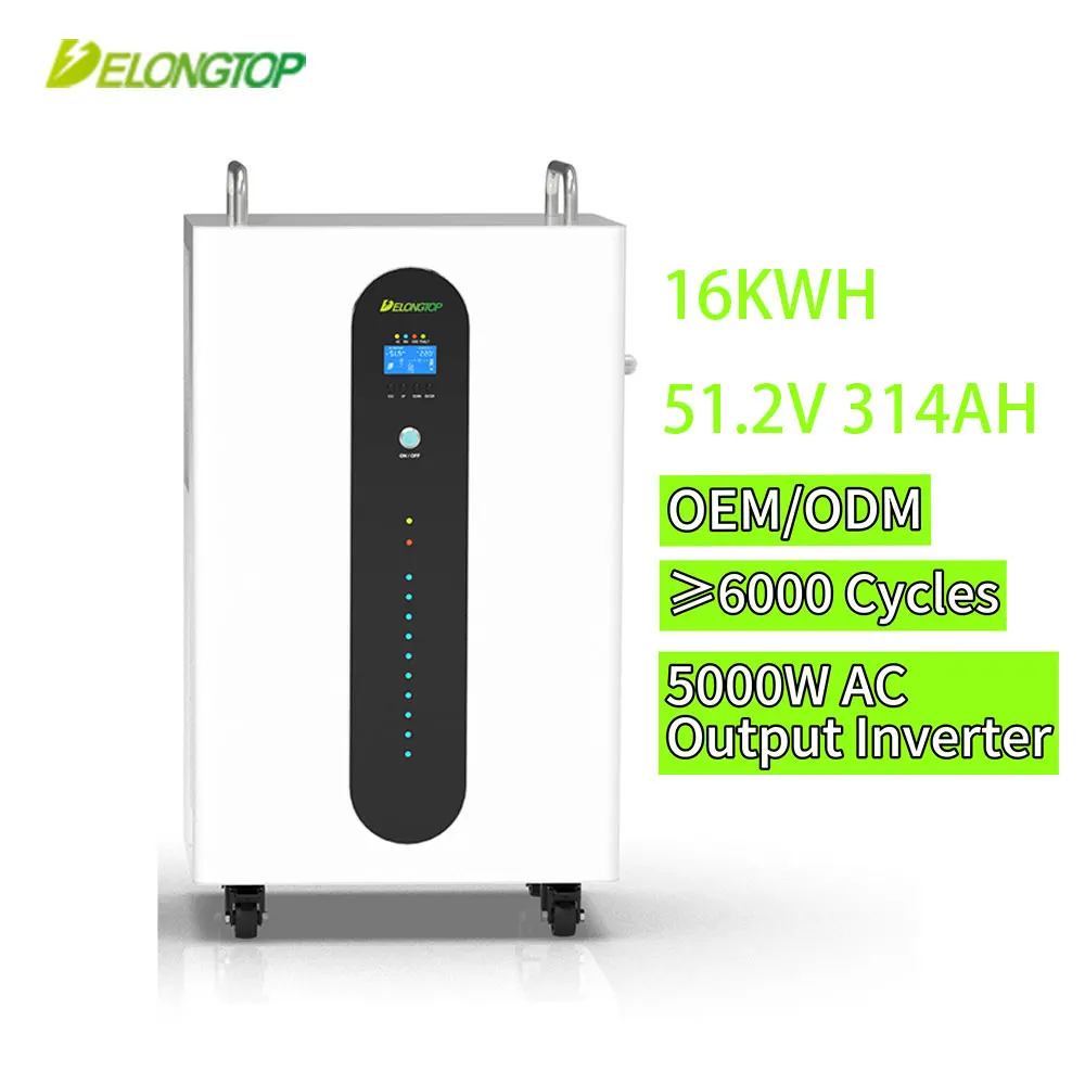

8000cycle Eu Lifepo4 Inverter Battery Ems 15kw 16kw 48v 280ah 314ah Home Power Mobile Lithium Ion Battery Solar Energy System