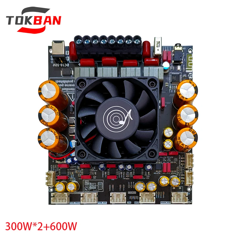 

TOKBAN TPA3255 300w*2+600w Subwoofer 2.1 Channel Bluetooth Digital Amplifier Board HiFi Stereo Amplifier With Protection Circuit
