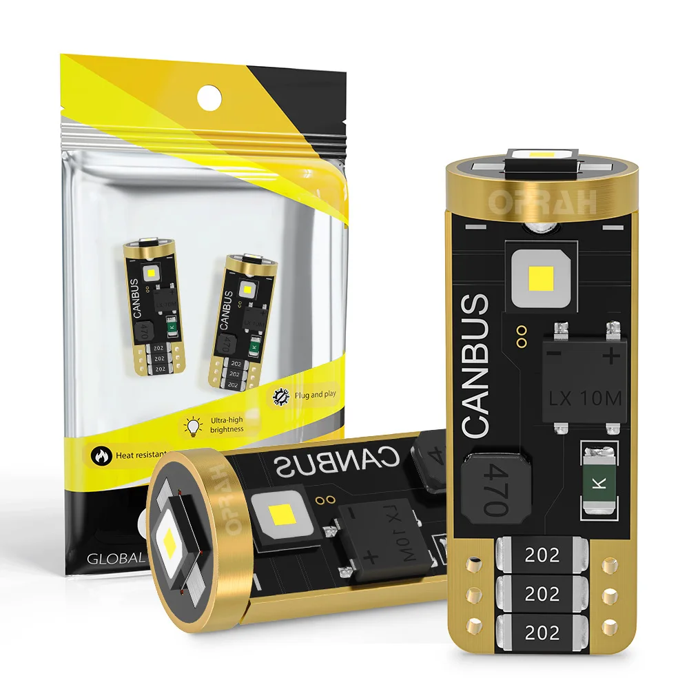 

Производитель OPRAH, Сверхъяркие СВЕТОДИОДНЫЕ Лампы Canbus T10 W5W 3838 3 SMD 168 175 для внутреннего освещения автомобиля, автомобильное освещение Luz
