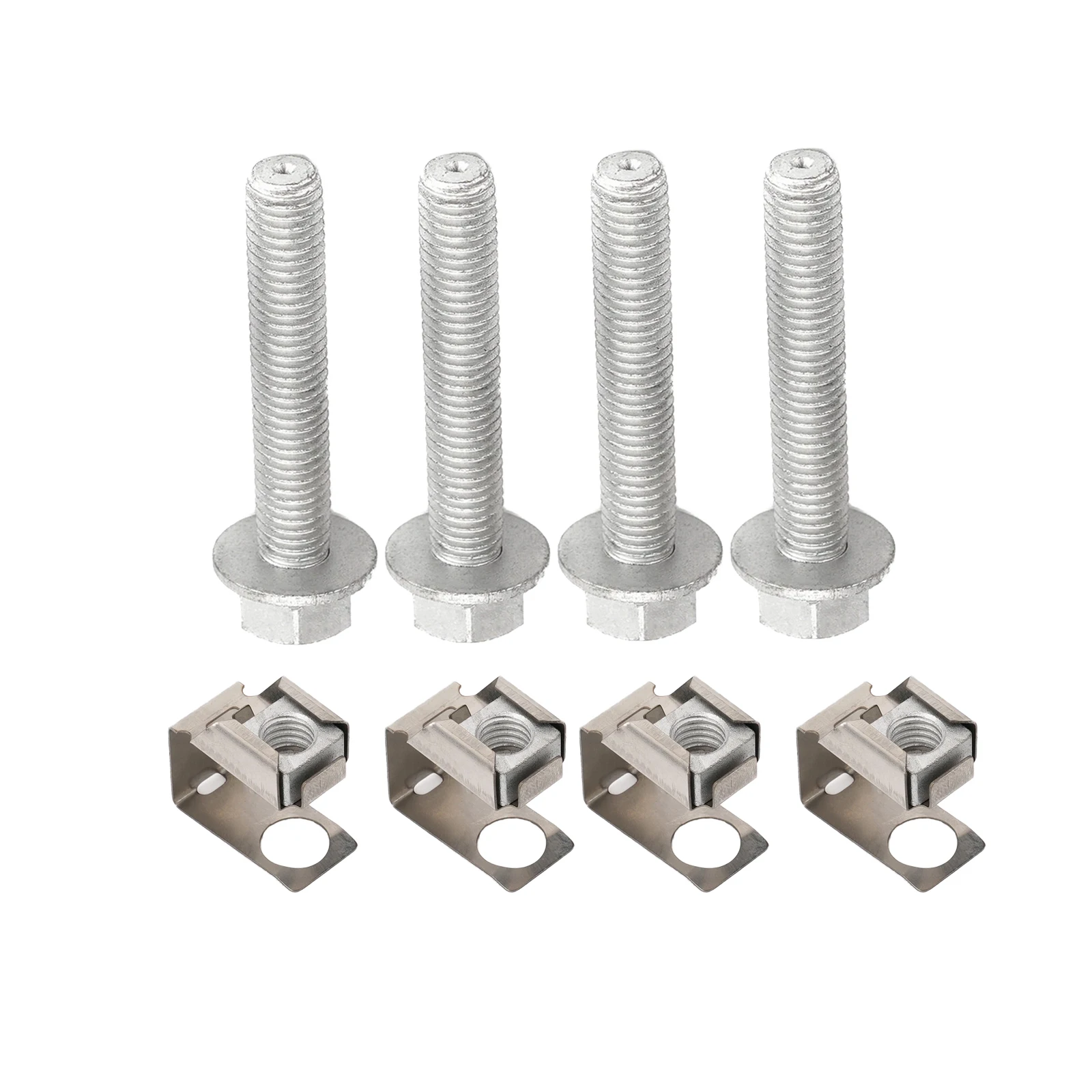 

4 Pack Manifold Bolts U Nuts Kit for Dodge For Ram 1500 2500 3500 6036734AA 6036684AA Direct Replacement Parts