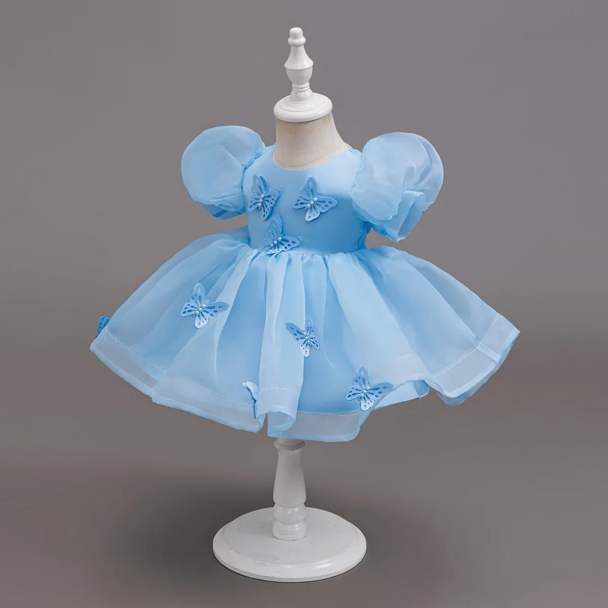 HETISO Kids Party Dress Butterfly Flower Summer Girls' Children's Holiday Ball Gown Toddler Costume 1-5 Years