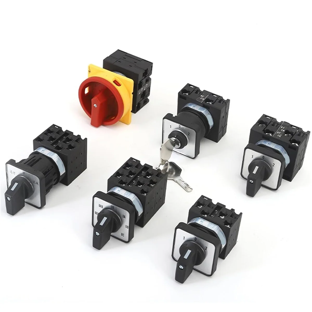 

AA98 LW42B32-1016/LF101-C11 32A Two Position on Off Electric Rotary Panel Mount Selector Control Changeover Cam Switch