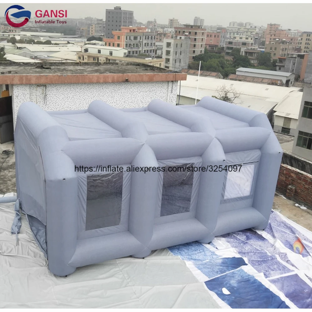 7x4x2.5minflatable car garage paint booth customized inflatable spray booth tent from China