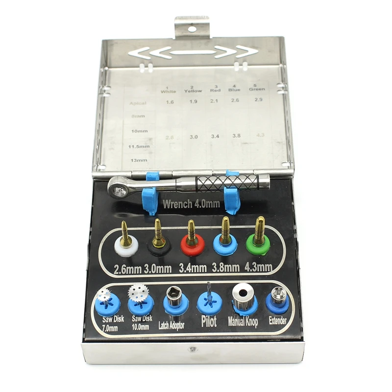 1Set Dentistry Implant Bone Splitting Set Dental Bone Compression Kit Dental Implant Surgical Sinus Lift Expander Material Tools