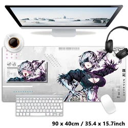 Sıcak oyun kız NieR otomata YoRHa No.2 tip B 2B Mouse pad masa Mat oyun XXL MousePad klavye halı masaüstü Mat