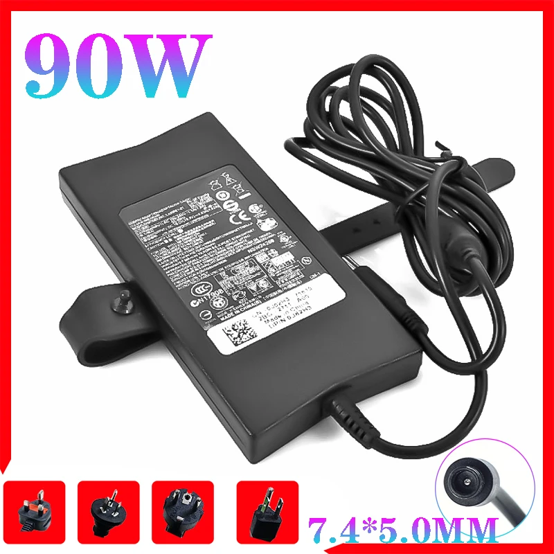 

19.5V 4.62A 90W For DELL 1088 1400 1420 1440 1450 1464 1525 1545 3300 3400 3437 3440 Laptop Supply AC Adapter Charge
