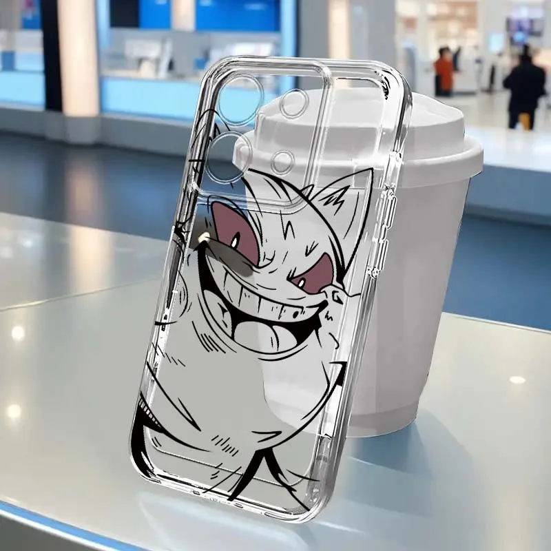 

P-Pokemons P-Pikachus Cartoon For Xiaomi Redmi Note 15 14 13 12R 12 11E 9 9T 8 8T Pro Plus 5G Transparent Soft Phone Case