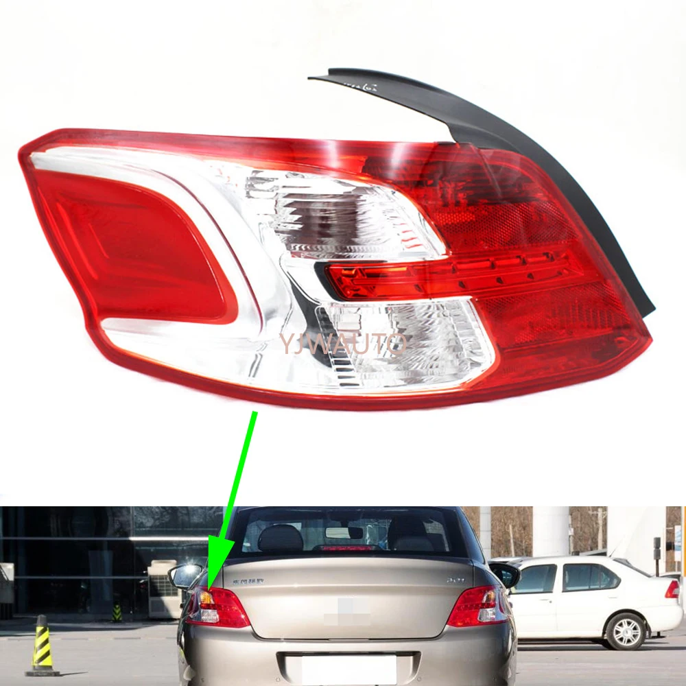 

Tail Lamp for Peugeot 301 2012 2013 2014 2015 2016 Car Rear Tail Light Turning Signal Brake Lamp LED Warning Bumper Light