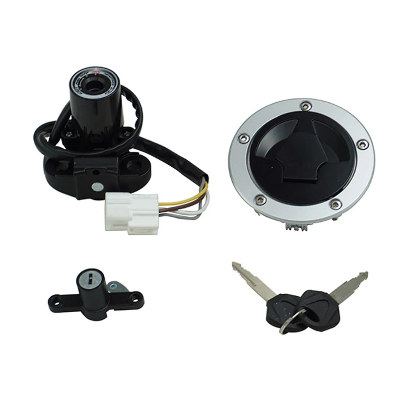 For Kawasaki EX650 Ninja 650 ER-6N 12-16 Motorcycle Ignition Switch Kit Assembly Fuel Gas Cap Tank Cover With 2 Keys