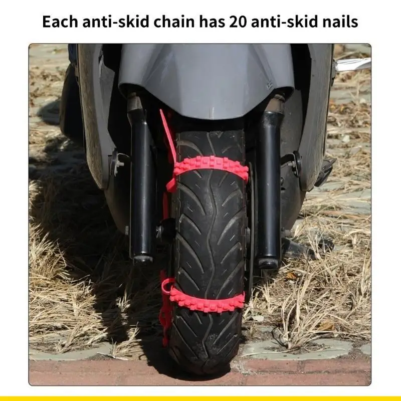SZCH Anti Skid Cable Tie Anti Snow Chains Adjustable Anti-Slip Tire Chain for Car SUV