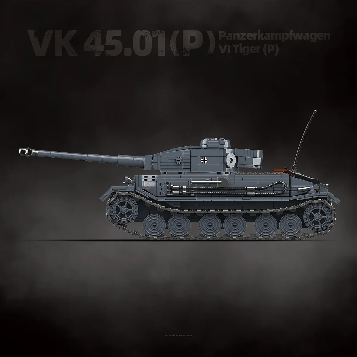 

German Tiger P Armor Vehicle Building Blocks Model Toy for Children Boys Assembly Educational Playset 1531pcs NO.100308