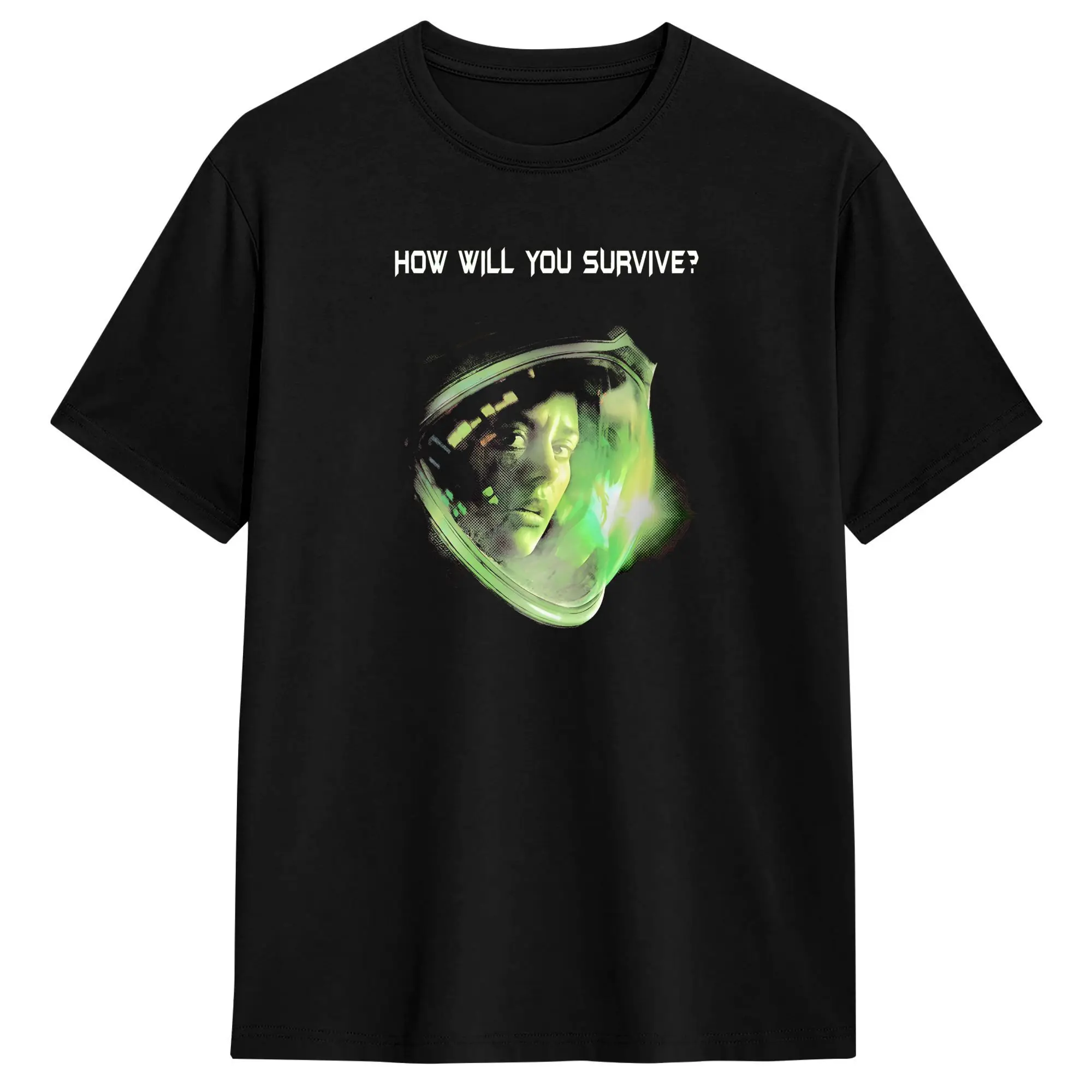 Horror Isolation Game Alien Men T Shirts  Funny Tee Shirt Short Sleeve Round Neck T-Shirts Cotton Gift Idea Clothes