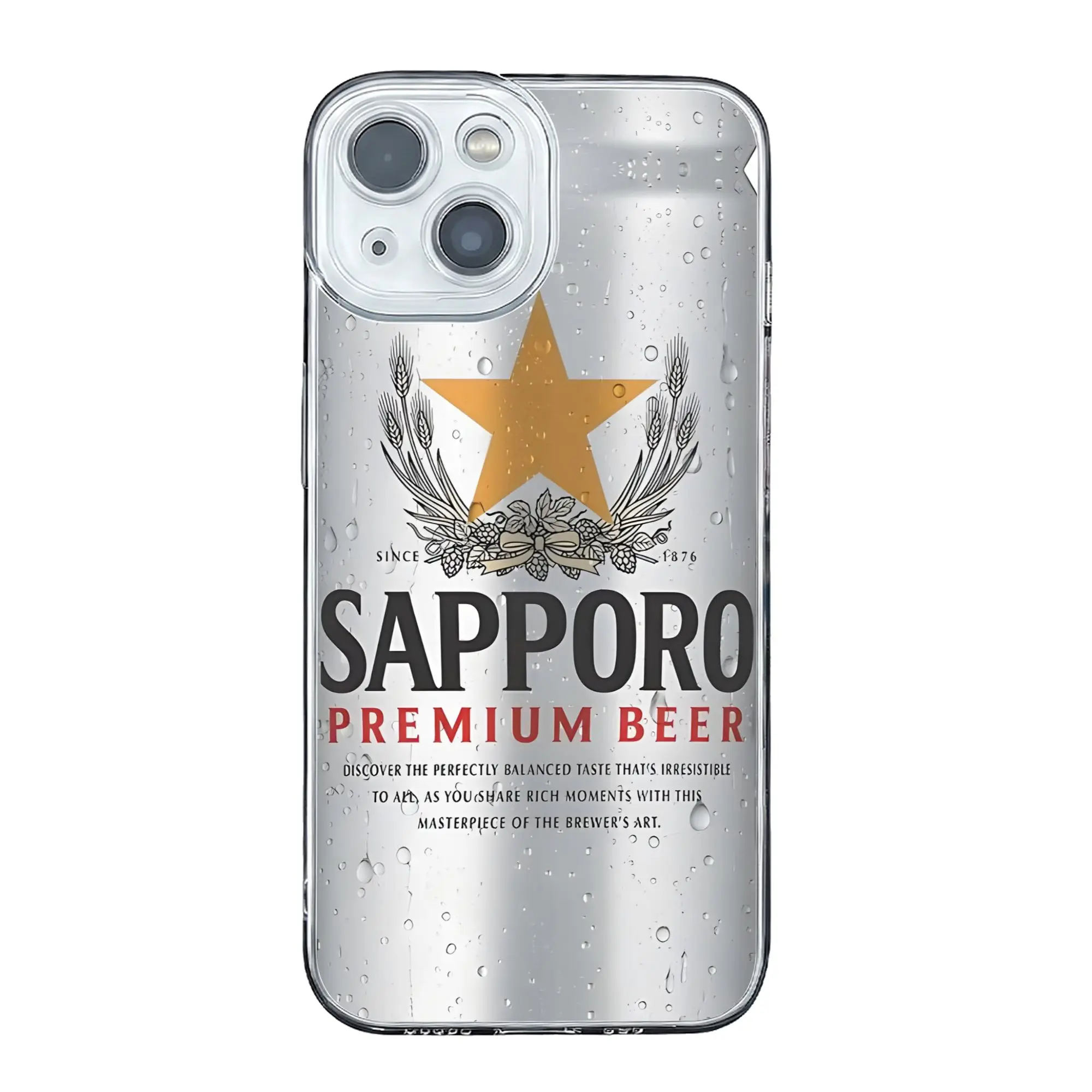 Nueva Funda Protectora para Teléfono con Diseño de Cerveza Sapporo para iPhone 17 16 15 14 13 12 11