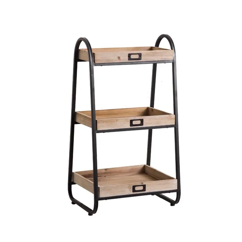 

Nordic bookshelf shelf, solid wood floor-to-ceiling bookcase