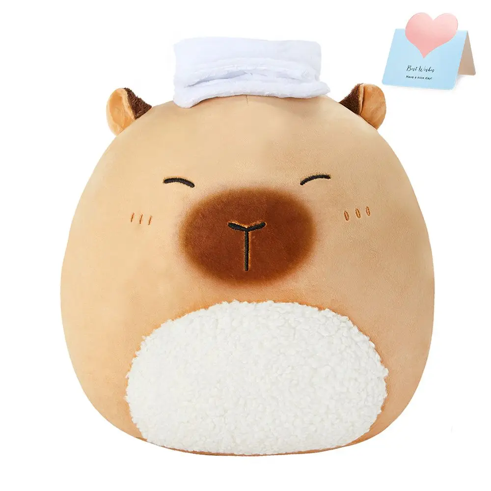 

30cm Capybara Plush Toys Fluffty Toy Stuffed Animals Bathing Capybara Soft Doll Party Gift Office Desk Decoration Birthday