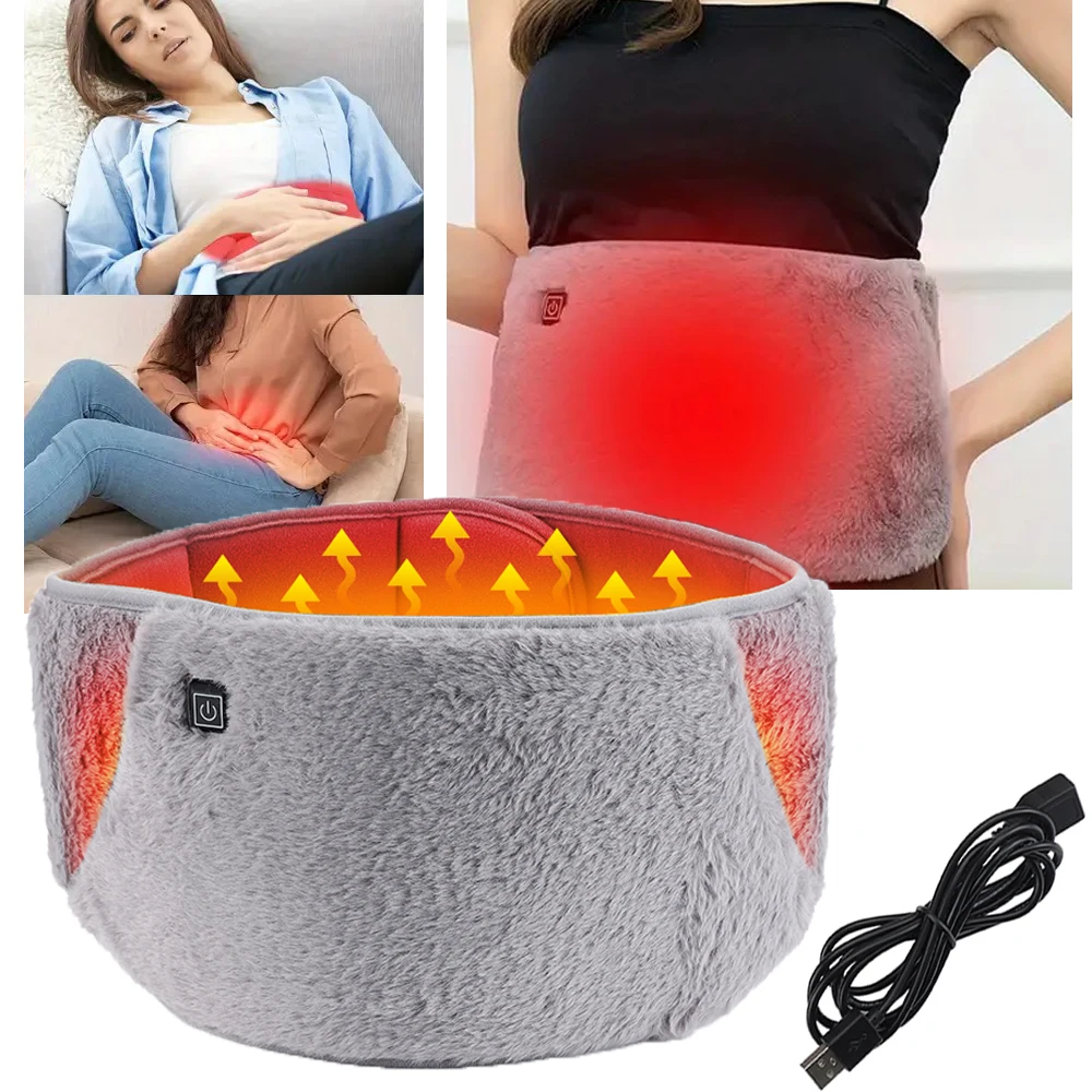 USB Cold-Proof Uterus Warming Belt Electric Heated Waist Back Warmer Cold Protection Artifact Graphene Heating Hand Warming Pad