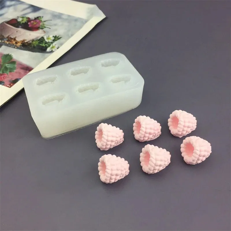 Raspberry Silicone Mold DIY Resin Chocolate Cake Decoration Baking Tool Fondant Silicone Molds Fruit Cakes Decorations Tools view 5